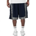 thumbnail image 3 of Pro Club Men's Heavyweight Relaxed Fit Mesh Basketball Shorts - Navy/Gray - XX Large, 3 of 3
