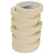 thumbnail image 5 of Cinta adhesiva de enmascarar, paquete de 10 unidades, uso general, color beige y blanco, 19 cm x 51 metros x 10 rollos (520 metros en total), para pintar, hogar, oficina y material escolar., 5 of 5