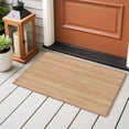 thumbnail image 4 of 2x3 Ft Entryway Area Rug, Brown Wood Grain Kitchen Rug Runner Washable Floor Mat, Retro Western Farmhouse Wooden Board Non Slip Indoor Door Mat Throw Carpet for Bathroom Living Room Bedroom, 4 of 8