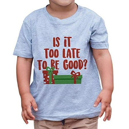 

7 ate 9 Apparel Kid s Funny Christmas T-Shirt Grey