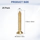 thumbnail image 3 of Uxcell Paquete de 25 Tornillos de Madera, M5 x 30mm Cabeza Phillips de Latón, 3 of 6