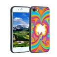 thumbnail image 1 of Compatible with iPhone SE 2020 Phone Case, Abstract-Psychedelia-Hippie-8 Case Silicone Protective for Teen Girl Boy Case for iPhone SE 2020, 1 of 1
