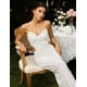 thumbnail image 5 of Vestido BELLA BARNETT Impresionante con lentejuelas de perlas blancas para mujer, 5 of 6