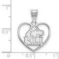 thumbnail image 2 of Sterling S. Rh-p LogoArt Northern Illinois University Pendant in Heart; for Adults and Teens; for Women and Men, 2 of 2