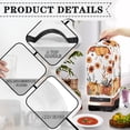 thumbnail image 4 of HELLHERO Pumpkin Flower Garden Not Easy to Fade Kitchen Blender Dust Covers Waterproof Durable Dust Cover with AntiSlip for Home Kitchen Indoor, 4 of 6