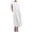 White, variant on T Shirt Long Dresses for Women Cap Sleeve Summer Dress Solid Kaftan Cotton Linen Casual Maxi Dress with Pockets