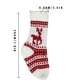 thumbnail image 5 of Calcetín de Navidad para colgar, chimenea, ventana, pared, calcetín de punto, almacenamiento de regalo, decoración del hogar, color blanco seitruly HA000265-02, 5 of 6