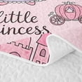 thumbnail image 5 of meiyoeat Cute Princess Castle Rainbow Twin Quilt Set for Girls, Girly Pink Cartoon Twin Coverlet Set, 2 Pieces, 5 of 7