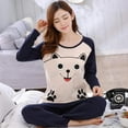 thumbnail image 1 of Greyghost Mignon Filles Col Rond Manches Longues Chandail Pantalon Filles Ensemble de Pyjama Maison, 1 of 6