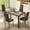 Marble, variant on Dining Table Sets Clearance with PU Leather Chairs for 6 - White