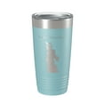 thumbnail image 1 of Lake Wanahoo Map Tumbler Travel Mug Insulated Laser Engraved Coffee Cup Nebraska 20 oz Light Blue, 1 of 1