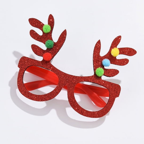 Ganfancp Christmas Antlers Snowflake Christmas Tree Glasses Holiday Up Glasse Liquidación Ventas Hoy Ofertas Prime 1Pc Christmas Decorated Glasses
