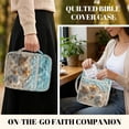 thumbnail image 5 of Xixirimido Quilted Bible Cover Bible Case for Women, Large Bible Carrying Case with Handle, Bible Study Supplies & Christian Gift for Men, Beach Starfish Shell Conch Pattern, 5 of 7