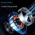 thumbnail image 3 of Opolar Rechargeable Fan Quiet Big Wind usb Mini Desk Fan Small Electric Fan Clip Fan Small Fan, 3 of 5
