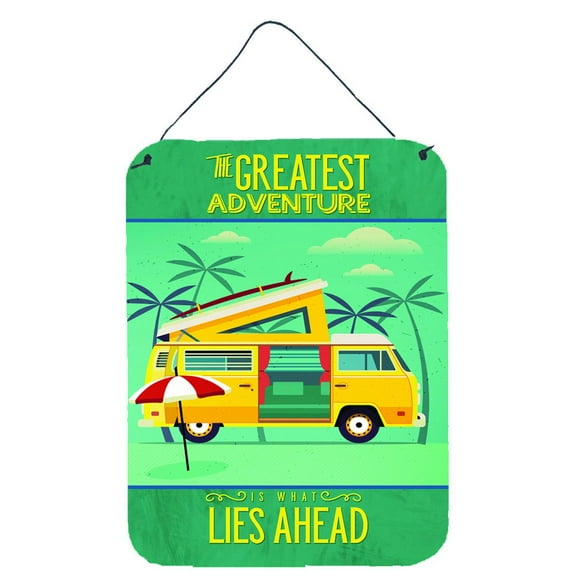 Carolines Treasures BB5477DS1216 Greatest Adventure Camper Van Wall or Door Hanging Prints 12WX16H multicolor