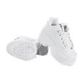 thumbnail image 3 of Fila Disruptor 2 Wedge Women's Lace Up Leather Platform Sneakers in White Size 5.5, 3 of 5