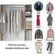 thumbnail image 3 of 6 Pack Moth Proof Clothes Covers with Zipper for Wardrobe Storage - 60 x 100cm (White Zipper), 3 of 4
