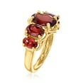 thumbnail image 3 of Ross-Simons 4.50 ct. t.w. Garnet 5-Stone Ring in 18kt Gold Over Sterling, Women's, Adult, 3 of 7