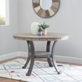 thumbnail image 3 of Powell Furniture Linon Franklin Metal and Wood 45 Round Dining Table in Pewter, 3 of 8