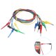 thumbnail image 2 of Cables De Gancho De Prueba, Conector De Abrazadera De 4Mm, Pinzas De Cocodrilo, Cable De Prueba Flexible Para Multímetro, Mantenimiento De Dispositivos Eléctricos 1 Juego Inevent TO002507-00, 2 of 6