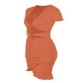 thumbnail image 3 of Robe Mini Club à Volants à Manches Courtes pour Femmes, 3 of 6