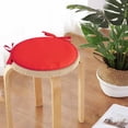 thumbnail image 4 of Tie-on Round Chair Seat Pad Solid Color Soft Chairs Cushion Home Porch Kitchen, 4 of 9