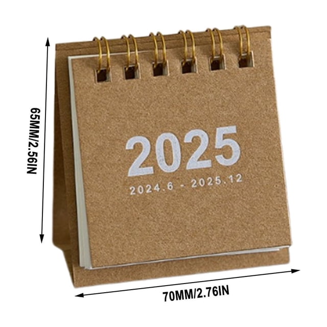 Mini Desk Calendar,2025 Mini Calendar Table Decoration Family Practical Decoration Desk Calendar