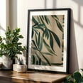 thumbnail image 5 of Paper Cut Green Leaves - Mixed Media Botanical Abstract Nature Minimalist Modern Art Geometric Tropical Black Framed Wall Art Print 11 x 14 inches, 5 of 12