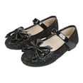 thumbnail image 5 of newwalpole Toddler Girl Mary Jane Dress Glitter Flats Shoes Flower for Ballet Wedding Black for Size 12, 5 of 7