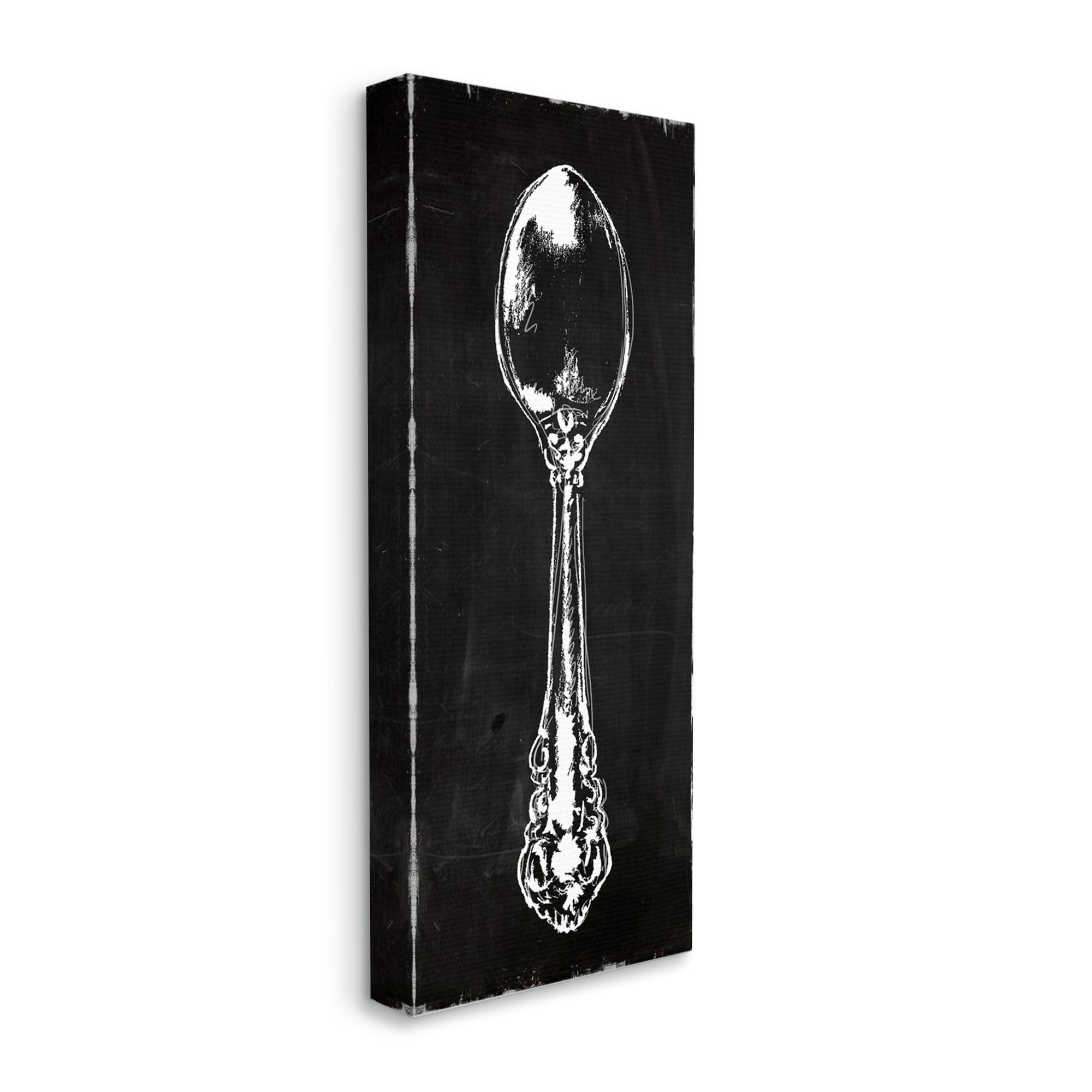 Stupell Industries Rustic Kitchen Spoon Utensil Vintage Dinner Cutlery Graphic Art Gallery Wrapped Canvas Print Wall Art, Design by Carol Robinson
