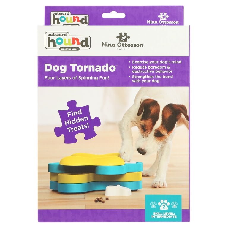 Small Dog Tornado Spinning Interactive Treat Puzzle Dog Toy by