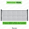 thumbnail image 2 of Cinta Rompevientos INMATMEX Plástica Para Malla Ciclónica Rollo 10 m2 Plata, 2 of 10