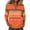 #14 Orange【Stock up on Your Favorite Colors】, variant on Women's Pullover Sweatshirt Patchwork Print Quarter Zip Plain Striped Elegant Warm Classic Long Sleeve V Neck Reqular Tops Casual Home Work Fall Winter | CSEONE,Army Green L