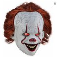 thumbnail image 1 of Máscara de payaso aterrador de Halloween Máscara de payaso de terror Pennywise para adultos, 1 of 3
