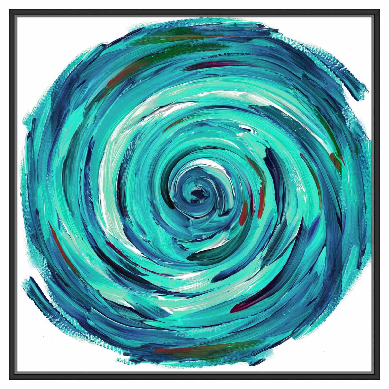PTM Images Turquoise Tornado Framed Wall Art