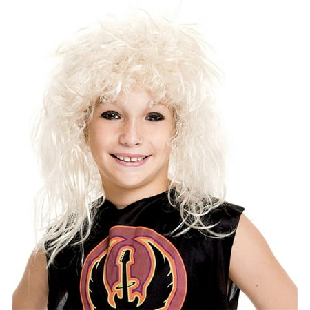 80s Rock Star Blonde Child Wig Walmart Com