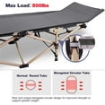 thumbnail image 6 of REDCAMP Camp Bed for Adults, 28" Extra Wide Heavy Duty Folding Camping Bed for Travel Outdoor Office Indoor Fishing, Support 500lbs, Grey, 6 of 8