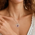 thumbnail image 3 of Beautlace 925 Sterling Silver Cross Necklace,February Birthstone Heart Pendant Necklace Jewelry Birthday Christmas Valentines Gifts for Women Mom, 3 of 12