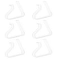 thumbnail image 2 of SHISUYAN 6pcs Transparent Anti-slip Tablecloth Clips Outdoor Tablecloth Clips Tablecloth Holders Table Cloth Holder Clips Tablecloth Clips (Large), 2 of 9