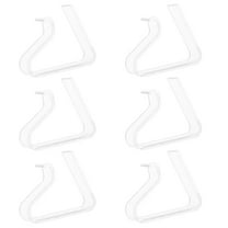 IDEANATEGRATE 6Pcs Table Clips for Tablecloths Clear Clips for Home Kitchen and Outdoor Picnic