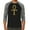 Black / Heather Charcoal, variant on LA Pop Art Men's Raglan Word Art T-Shirt - ANKH