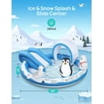 thumbnail image 5 of Inflatable Play Center, EVAJOY Kiddie Pool with Slide for Children, Sprinkler, Ice & Snow Theme with Inflatable Dolls, Easy Setup for Garden, Backyard, Indoor Usage, 5 of 6