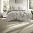 thumbnail image 4 of Premium King Bedding Sets LinenCotton Blend Sophisticated Striped Design for YearRound Comfort, 4 of 11
