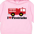 thumbnail image 3 of Inktastic I Heart Firetrucks Toddler Hoodie, 3 of 4