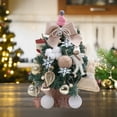 thumbnail image 6 of Xuniizn Small Christmas Tree with Lights for Desk, PVC Table Top Christmas Tree Pre-Lit with Ornaments, Mini LED Lights Christmas Tree Decorations for Home & Office, 6 of 7
