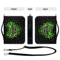 thumbnail image 5 of ZUXONGSY St.Patrick's Day Green Butterfly Clover Print Pu Leather Bible Cover for Men Women Large Bible Carrier Lightweight Bible Study Tools with Adjuatable Strap for Daily Use, -2XL, 5 of 7