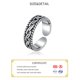 thumbnail image 2 of Anillo de Color plateado genuino para hombres y mujeres, anillos de pareja, banda de boda, anillo de dedo femenino, joyería al por mayor, 2 of 2