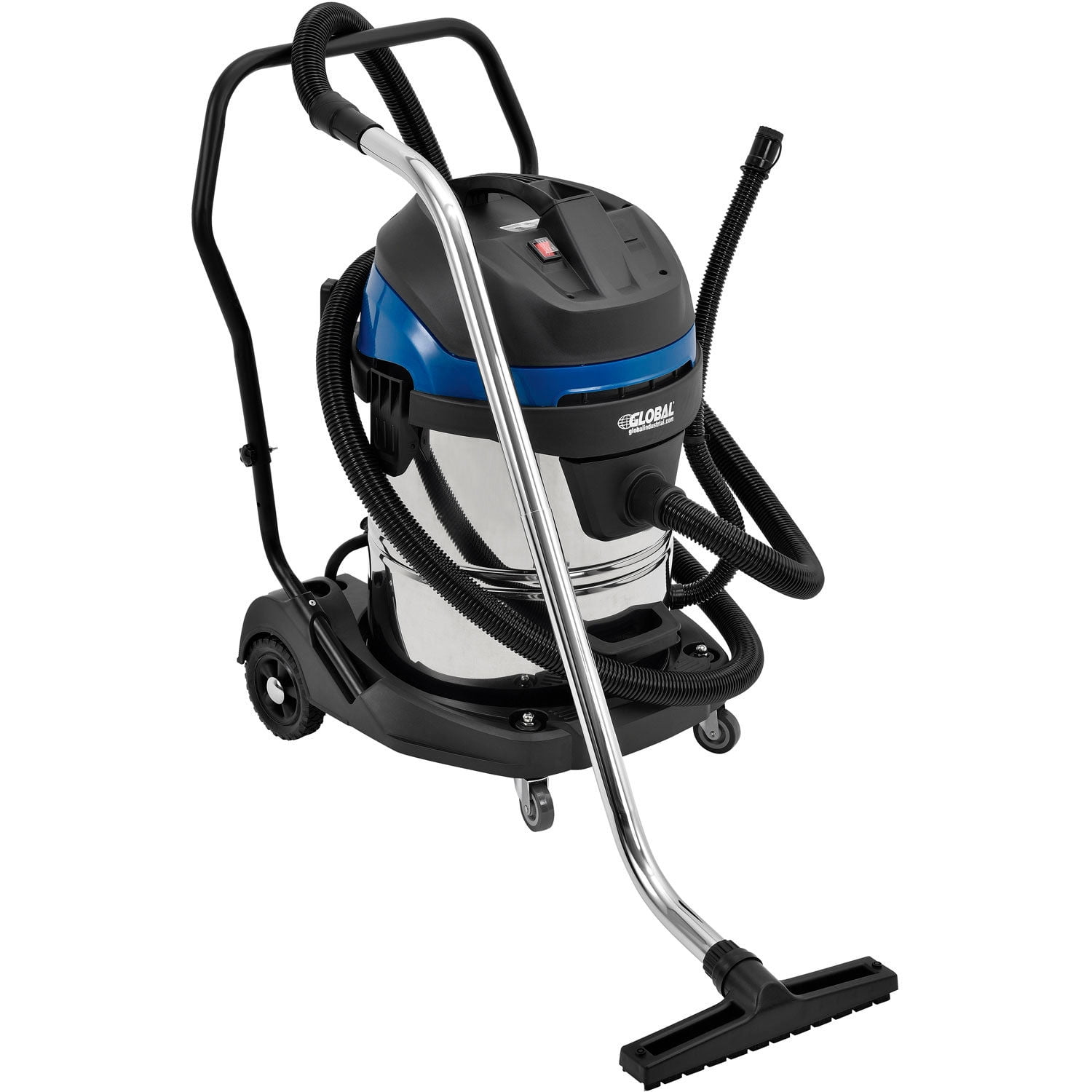 Global Industrial Wet Dry Vacuum, 16 Gallon, Stainless Steel