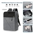 thumbnail image 3 of Mochila Antirrobo Carga Usb Quanna Escolar Portátil Casual 3 Piezas Color Gris, 3 of 4