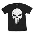 thumbnail image 1 of The Punisher - Camiseta Calavera Irregular de Algodón para Adultos Unisex (Negro), 1 of 2